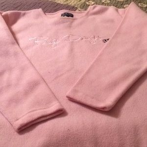 Pink Big Dogs fleece top
